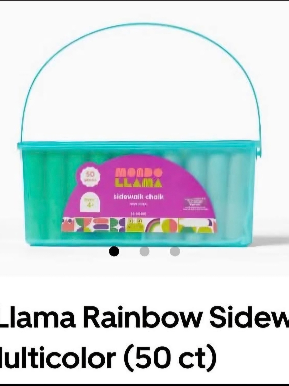 Mondo Llama Rainbow Sidewalk Chalk Set — Multicolor